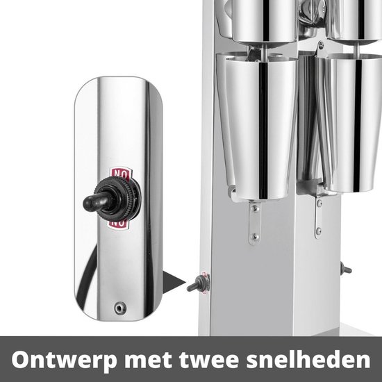 Giles & Posner Milkshake Maker - 2 snelheden - 500 ml beker - 200W