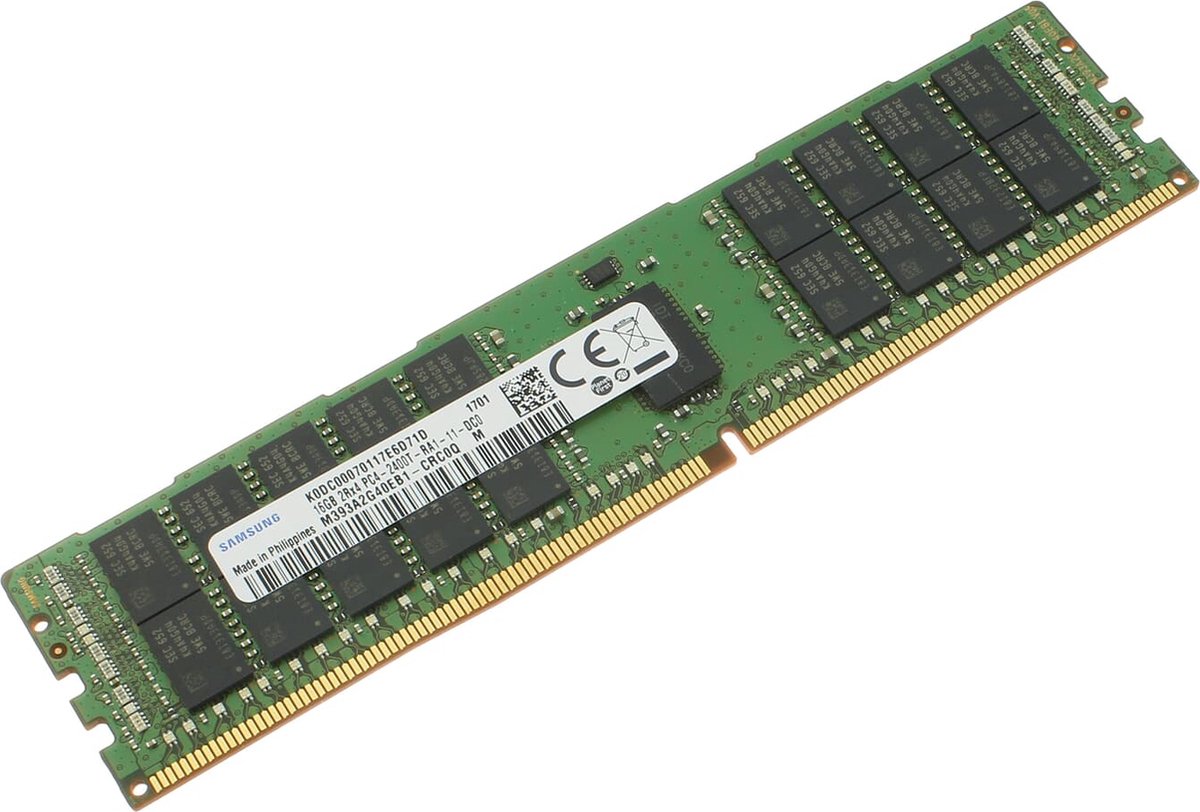 SAMSUNG64GB2SR×4 PC4-2400T-RA1-11-DCO 3枚 Samsung M393A2G40EB1-CRC 16GB ECC Registered RDIMM - Niet voor