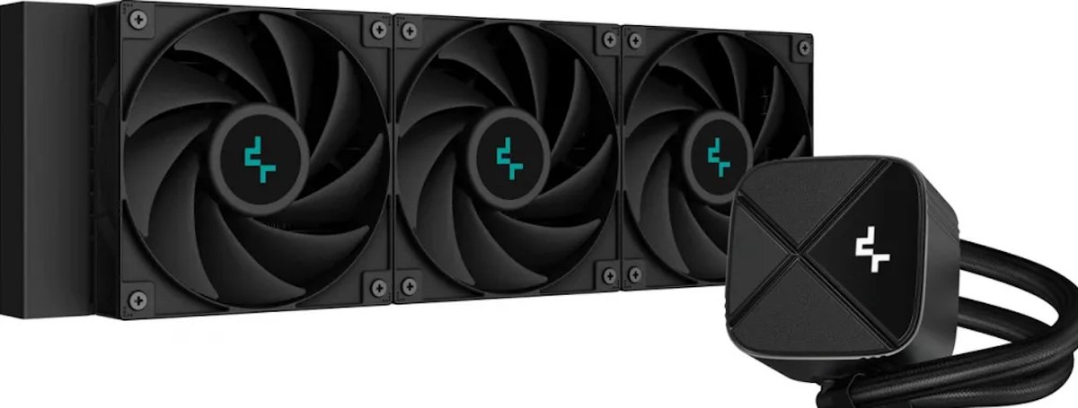 DeepCool LS720 Zero Dark waterkoeling 4-pins PWM fan-connector