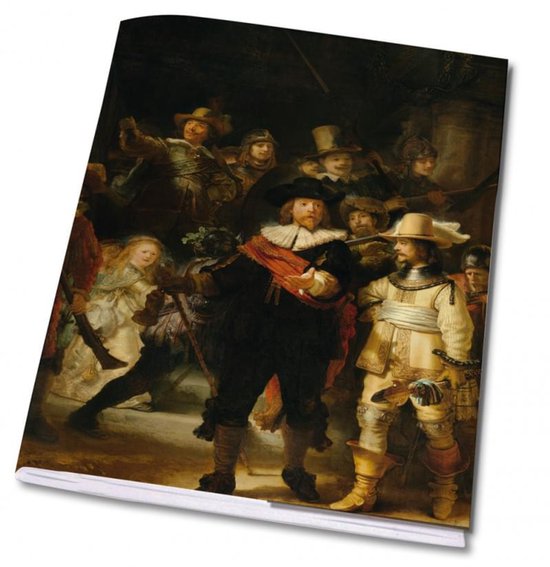 BAMBOOK Dutch Masters Rembrandt Van Rijn - De Nachtwacht - A5 - blank