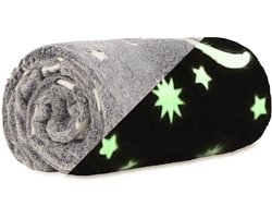O.T.Trends Fleece deken glow in the dark 127 x 152 cm