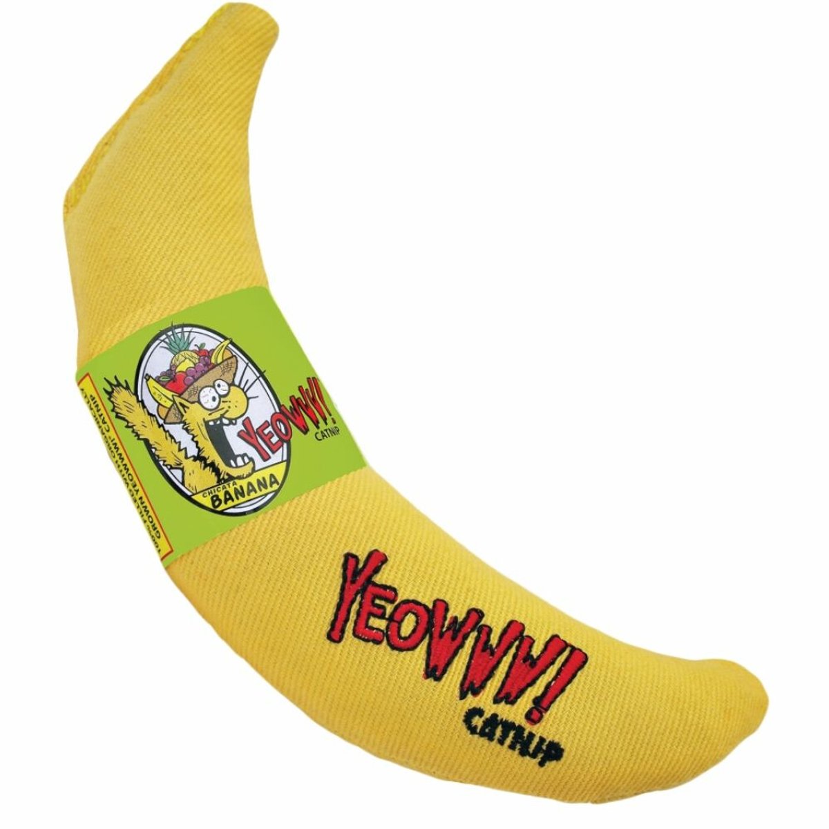 Bol.com Yeowww! Banaan Kicker - Catnip Kattenkruid Speeltje voor Katten - Geel - 18 cm aanbieding