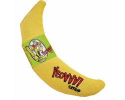 Yeowww! Banaan Kicker - Catnip Kattenkruid Speeltje voor Katten - Geel - 18 cm Image