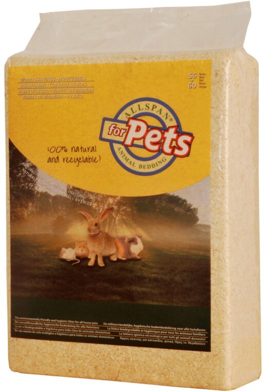 Allspan Bodembedekking - Knaagdieren - Houtvezel - 56LTR - 4KG- 1ST