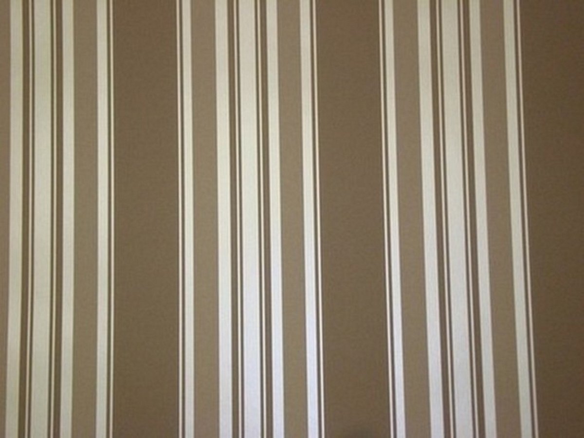 STREPEN BEHANG BRUIN CREME 6809-4