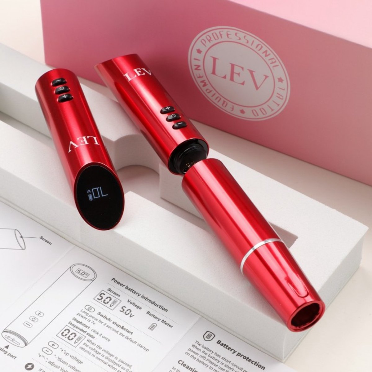 LEV Wireless PMU Pen | Cartridge needles | PMU machine |