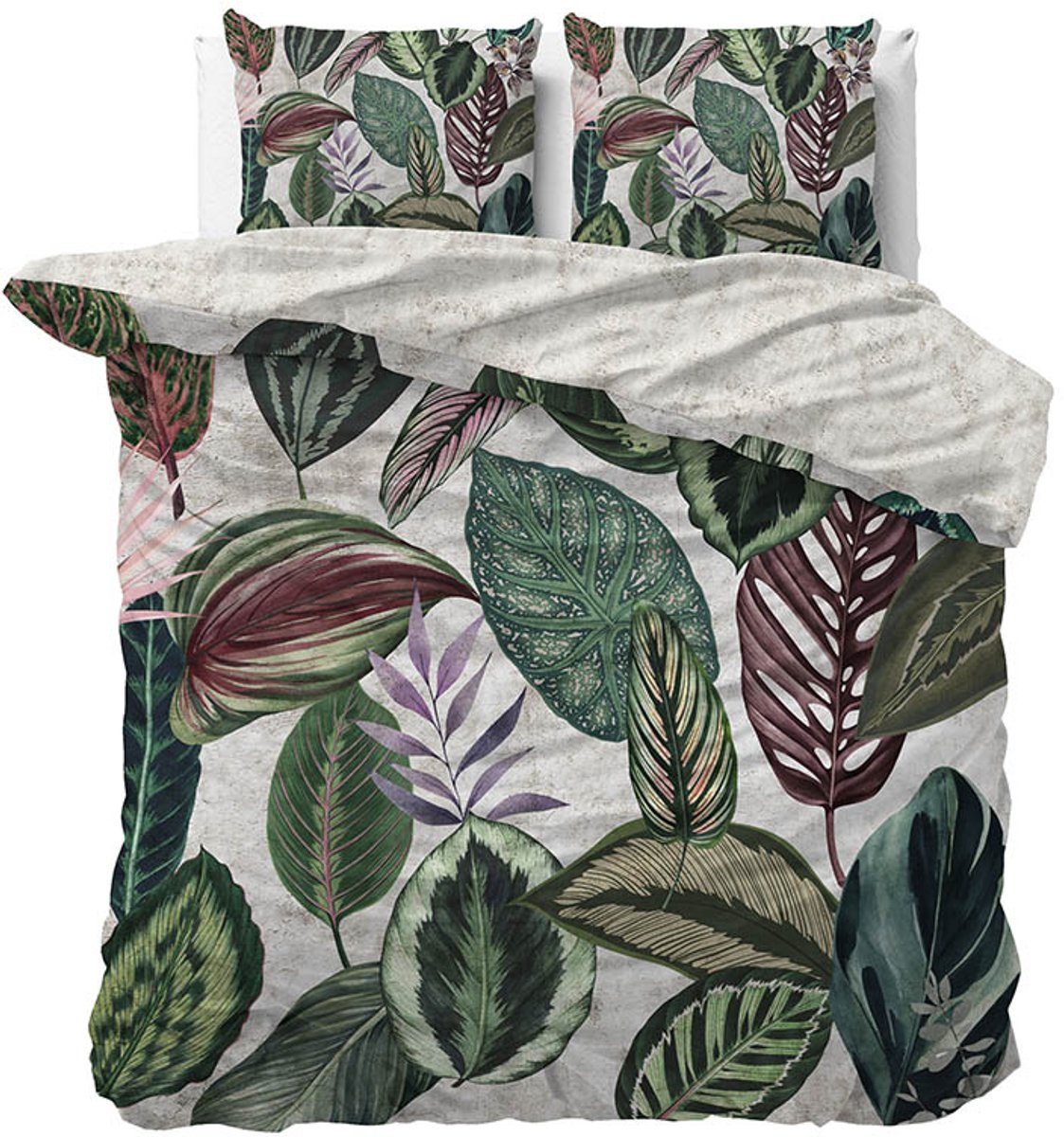 Dekbed-Discounter - Manilla Dekbedovertrek 240 x 200/220 cm - Verkoelend Katoen-Satijn - Dubbele instopstrook - Wassen op 30 graden - Inclusief 2 kussenslopen - Adriana