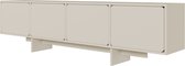 Selsey WUWU - TV-meubel met 4 deuren, grijs, 200 cm