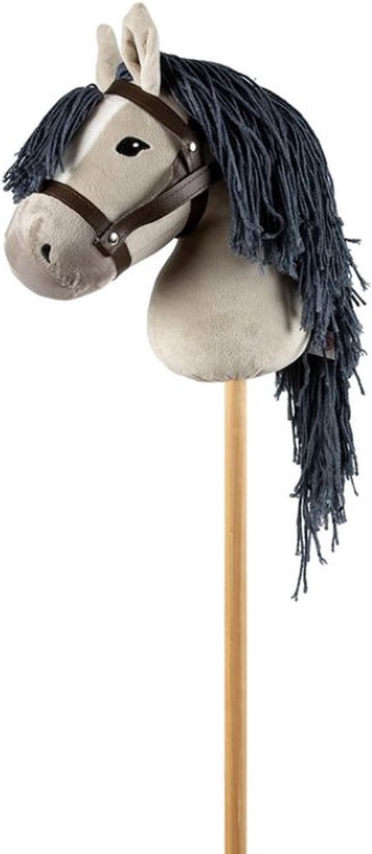 By Astrup Hobby Horse Grijs - Hobby Horse - Stokpaard - Stokpaardje - Stokpaardjes - Paarden Spullen - Speelgoed Meisje - Paarden Speelgoed Meisjes - Hobbyhorse - Paarden Cadeaus - Grijs
