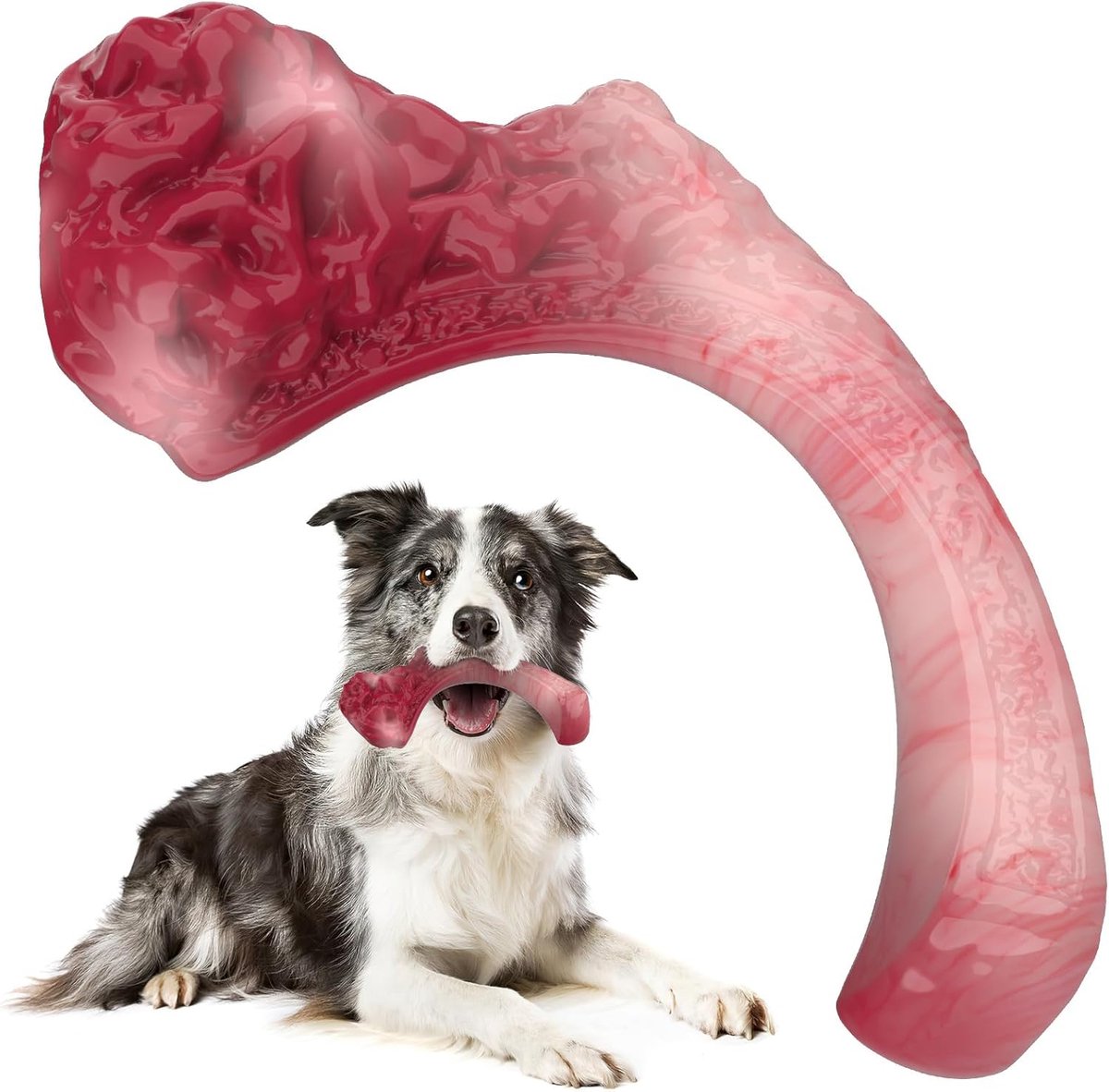 Goodivery ® Hondenspeelgoed, onverwoestbaar, kauwspeelgoed, onverwoestbaar voor agressief kauwers, robuust interactief hondenspeelgoed, echt rundvleessmaak voor grote, middelgrote en kleine honden Goodivery ® Hondenspeelgoed, onverwoestbaar, kauwspeelgoed, onverwoestbaar voor agressief kauwers, robuust interactief hondenspeelgoed, echt rundvleessmaak voor grote, middelgrote en kleine honden