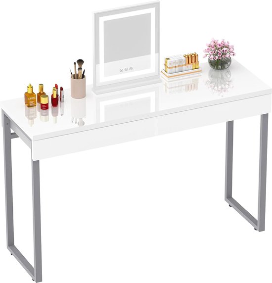 Industriële Console Tafel, Smalle Bank Tafel Met Metalen Frame Rustieke Bruine Ingangstafel