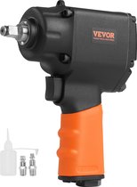 VEVOR 0,95 cm Perslucht Slagmoersleutel , Aluminium , max. Losdraaimoment 935,5 Nm, Vierkant , max. Werkdruk 8,3 bar , Stationair Toerental 10000 tpm