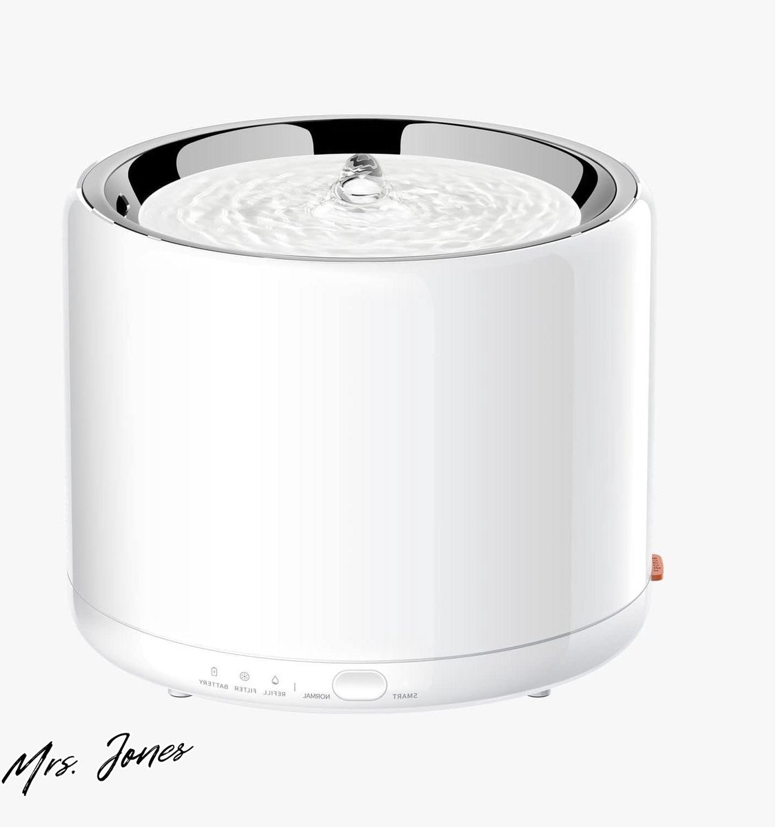 Mrs. Jones Waterfontein voor katten van roestvrij staal – intelligente waterdispenser voor katten – geïntegreerd ledlicht – ultrastille pomp – noodbatterijoplossing – drinkwaterkom . Mrs. Jones Waterfontein voor katten van roestvrij staal – intelligente waterdispenser voor katten – geïntegreerd ledlicht – ultrastille pomp – noodbatterijoplossing – drinkwaterkom .