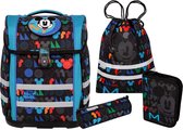 McNeill Schooltas Ergo Perfecto Disney Schoolbag Set 5-delig Mickey Mouse Zwart
