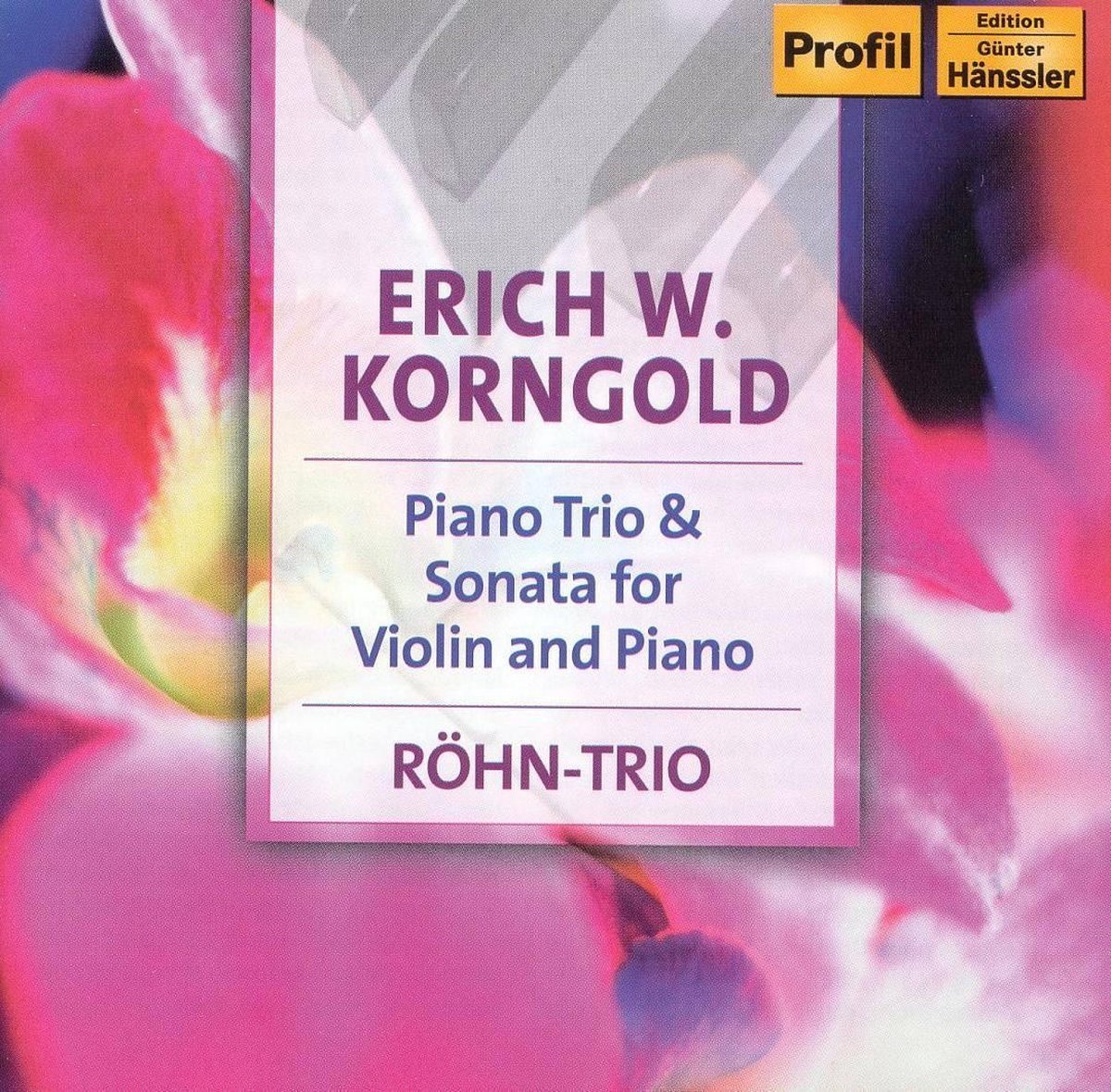 Röhn-Trio - Korngold: Piano Trio & Sonata For Violin And Piano (CD)