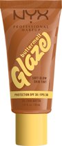 NYX Professional Makeup Fond de teint Chai Butta Buttermelt Glaze - Tenue jusqu'à 12 heures - Protection SPF 30 - 1 - 30 ml