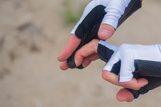 BBB Cycling Course Gants de cyclisme de Cyclisme Été - Gants de Cyclisme Confortables - Gants de Cyclisme - Wit - Taille M