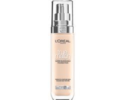 L’Oréal Paris True Match Foundation - 1R/C - Natuurlijk Dekkende Foundation met Hyaluronzuur en SPF 16 - 30ml - Vegan