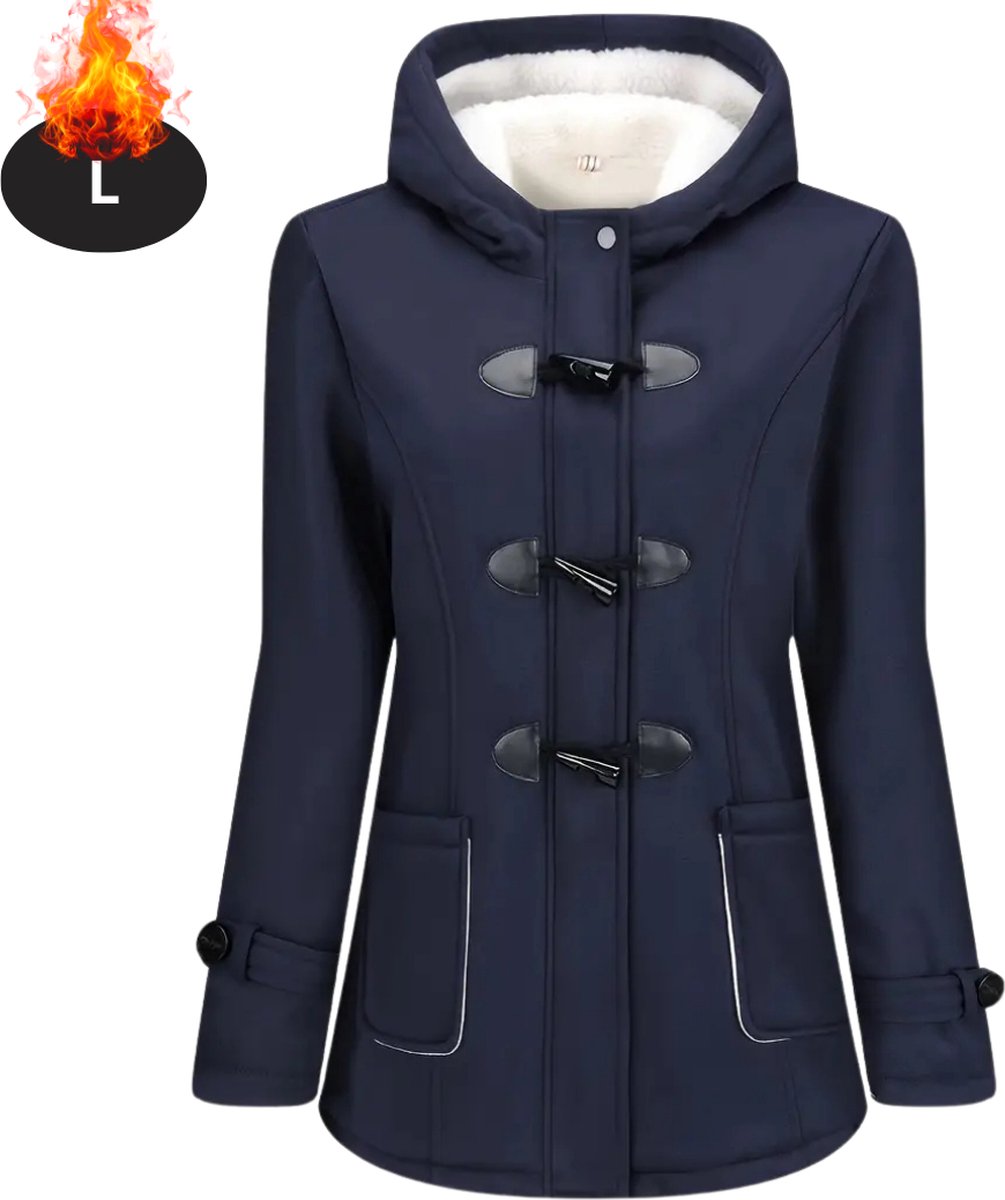 Bovista Winterjas Parka Dames Winter Jas Volwassen Stijlvol Blauw