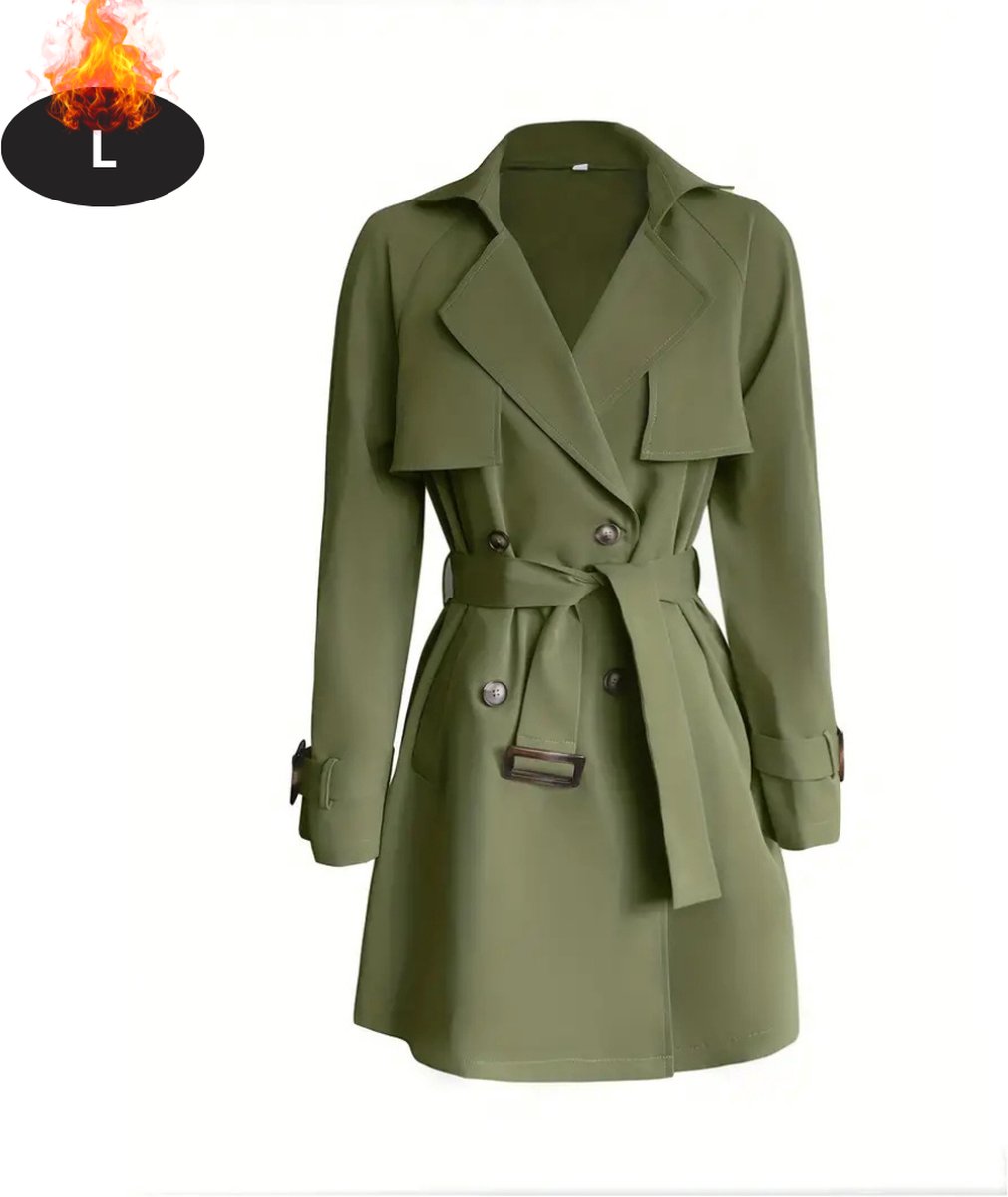 Bovista Mantel Dames Tussenmantel Jas Mantelpakje Trenchcoat Overjas Overcoat Winter Groente Grenate