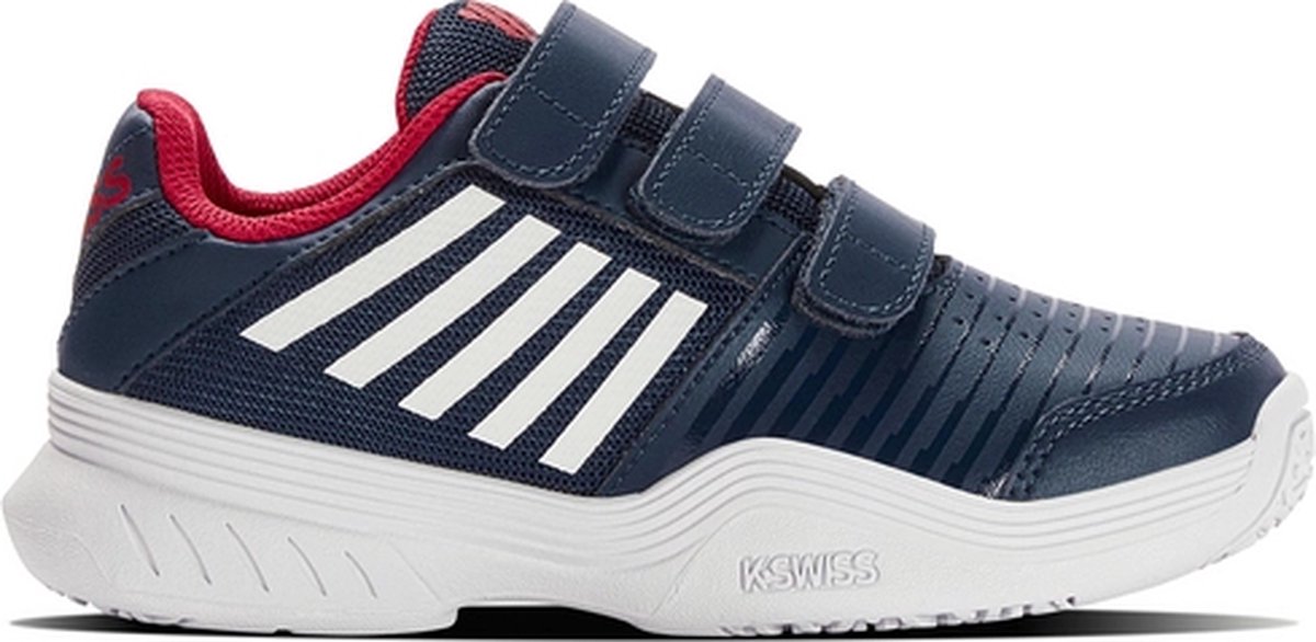 K-Swiss Tennisschoen Kids Court Express Strap Omni Opal White Lollipop