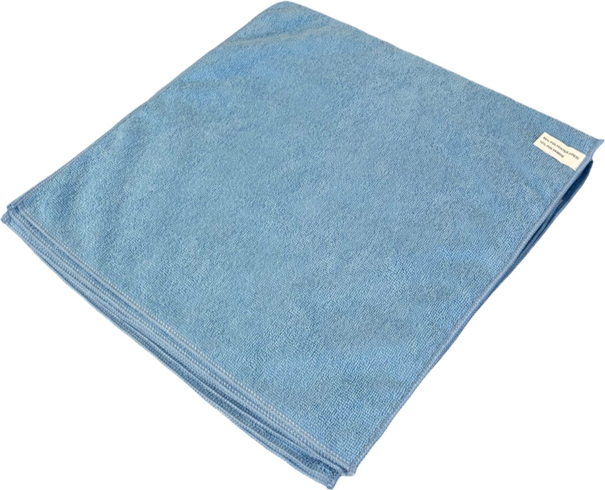 Microvezeldoekjes gerecycled rEco blauw 10 stuks - duurzaam schoonmaken - gerecycled polyester