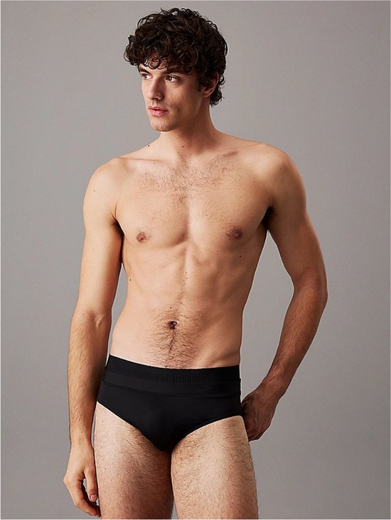 Short de bain double ceinture Calvin Klein - Homme - Zwart - Taille L