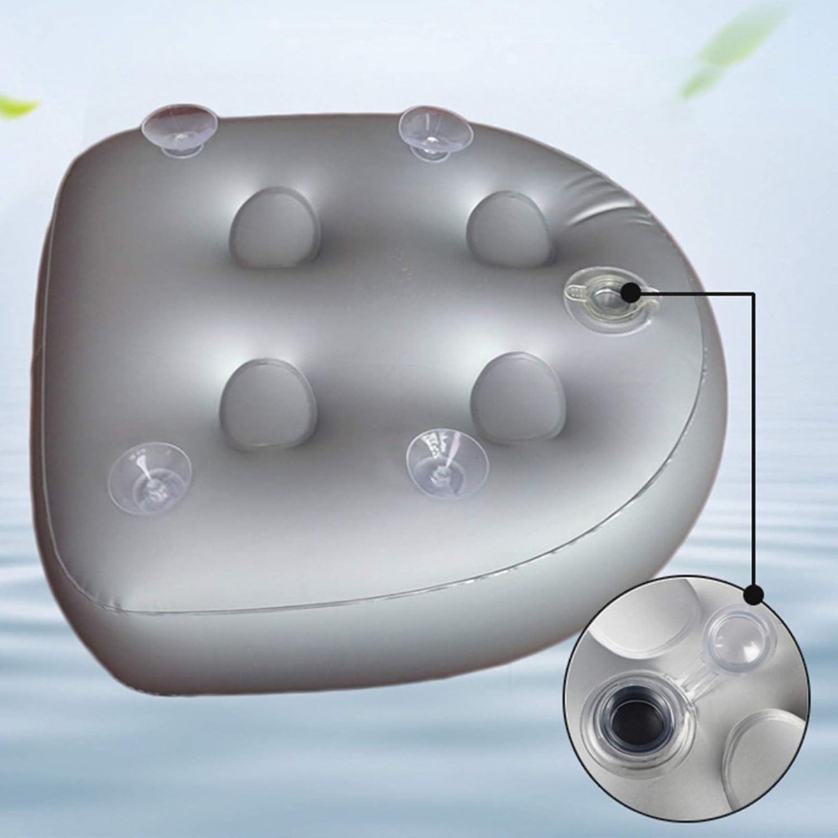 Spa-zitkussen zacht aangenaam opblaasbaar booster-zitkussen - afbeelding 2