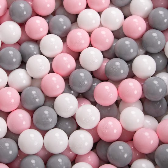 Ballenbak Babys - Roze - 150 Ballen In De Kleuren Roze, Grijs En Wit Ballenbak Baby Ballenbakken Ballenbak Baby Perfecthomeshop