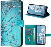 Solidenz Bookcase geschikt voor Samsung Galaxy A16 hoesje - A16 Telefoonhoesje met Pasjeshouder - Sierkers