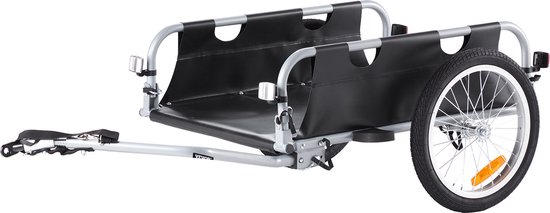 Fietskar Zwart Staal Kunststof 71x50x31cm 90 Liter