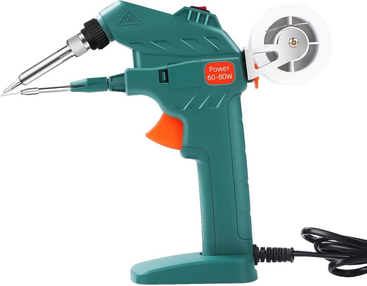 Elektronisch Soldeerpistool Set - 80W, 220V - Ideaal voor Doe-Het-Zelvers en Reparaties