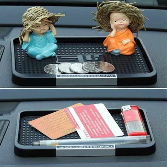 Fabrika özel Logo lüks Anti kayma Dashboard Mat evrensel Anti Skid için yapışkan
