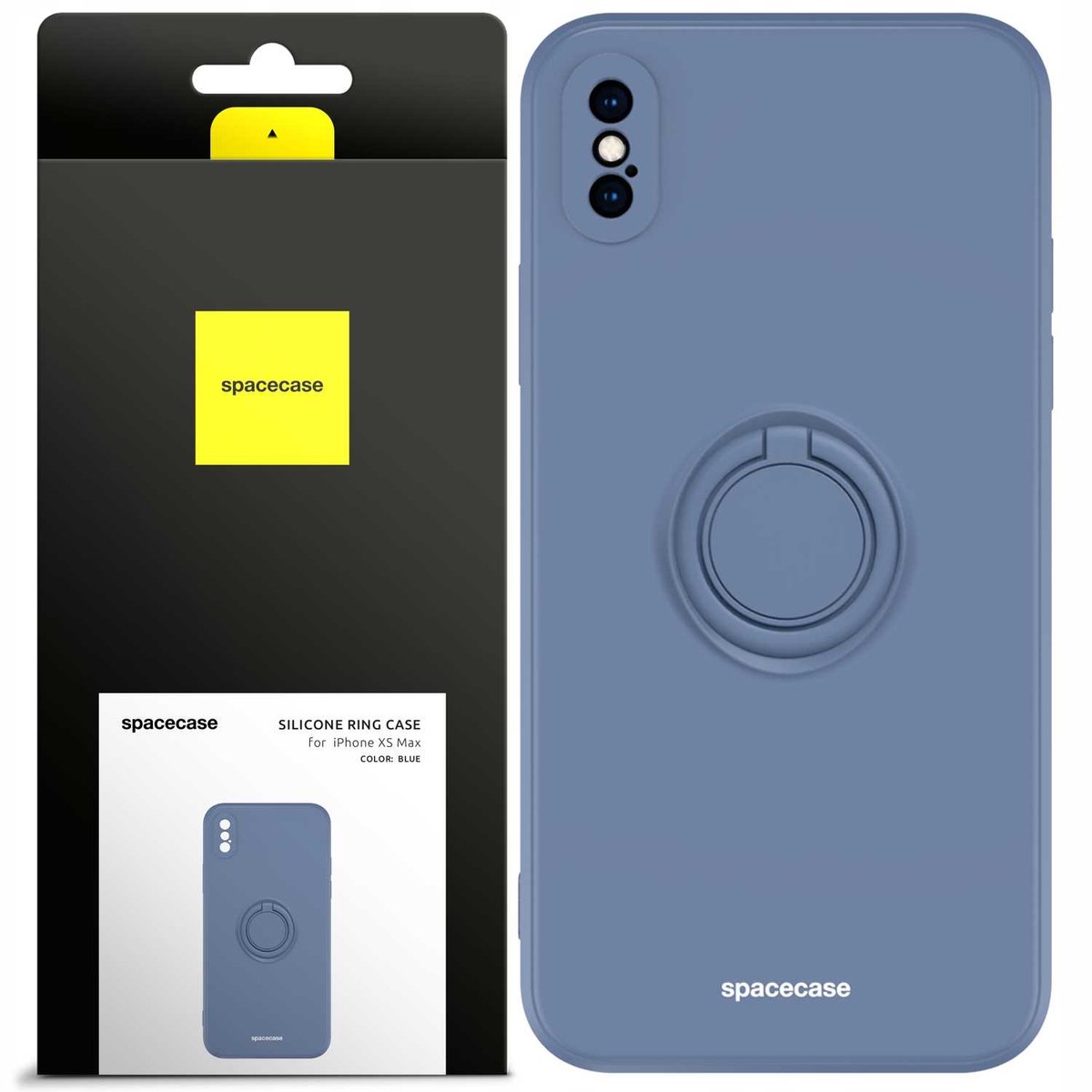 Spacecase Siliconen Hoesring Voor Iphone Xs Max Blauw Bescherming