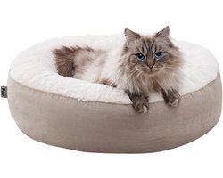 Filo Kattenmand met Wasbare Hoes & Schuimbodem Grijs - Hondenmand Kleine Hond - Katten Mand - Kat - Kitten - Hondenbed Klein