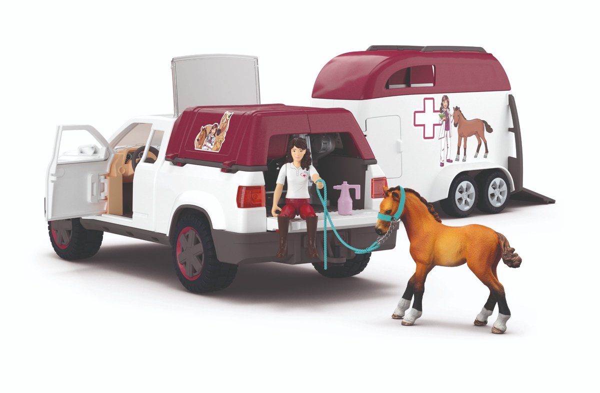 schleich HORSE CLUB - Mobiele dierenarts met aanhanger - 42704 — afbeelding 12