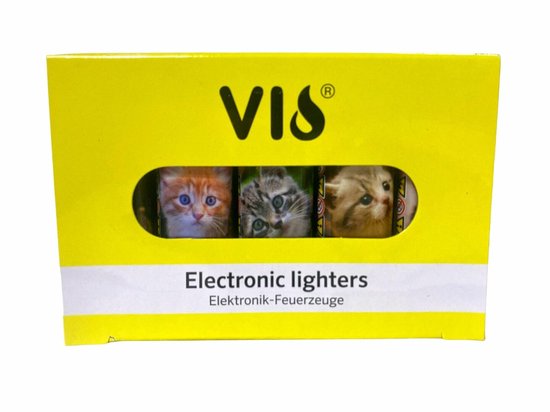 Aanstekers - 25 stuks in tray - navulbaar en klik - Vio lighter