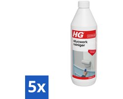 HG - Stucwerk Reiniger - Zeer Snelle Werking - Grondige Reiniging - 1L - Bulkverpakking - 5 stuks