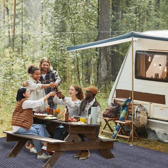 Voortent tapijt Antraciet campingtapijt Voortenttapijt - 250*500cm tent tapijt - Tenttapijt - HDPE Tapijt van Merkloos — afbeelding 5