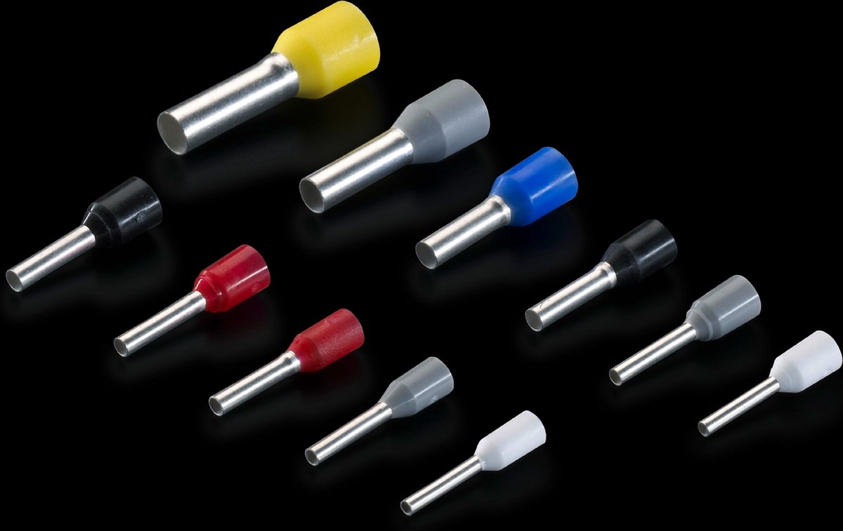 Rittal 4050.740 Adereindhulzen 1.5 mm² Deels geïsoleerd Zwart 1000 stuk(s)