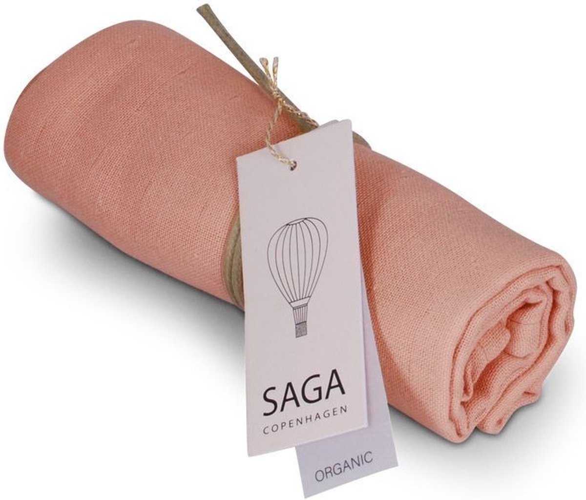Saga Copenhagen | Hydrofiele Doek Hula Swaddle 100x100cm Blush