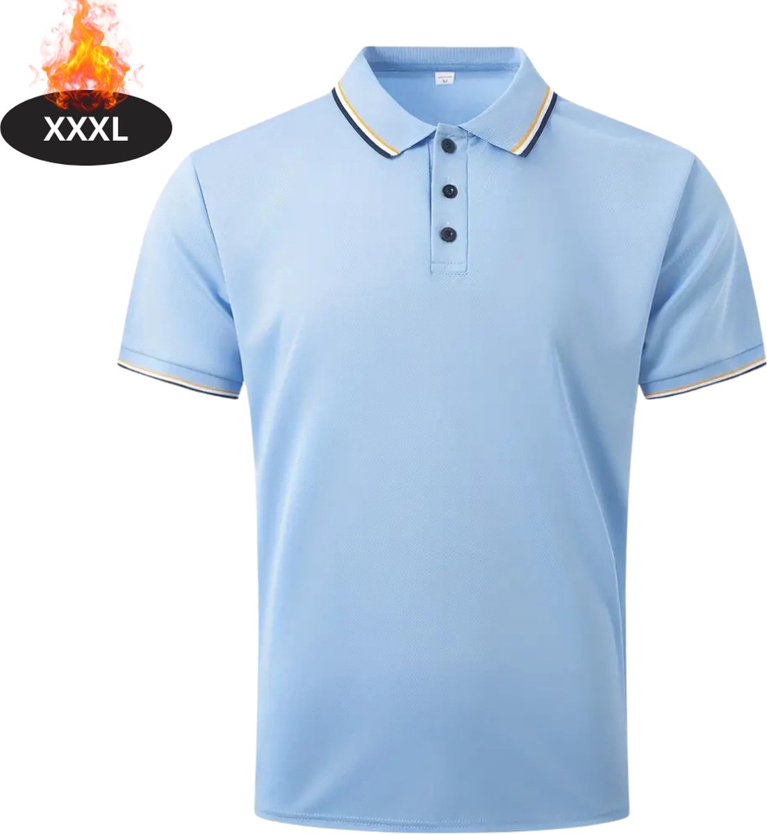Livano Poloshirt Heren T-Shirt Heren Shirt Overhemd Polo Shirt Lichtblauw