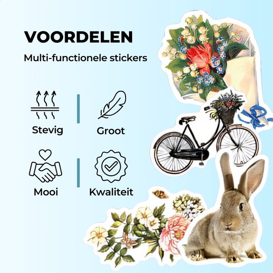 RENALUX Journal Stickers - Journaling Producten - Stickers Volwassenen - Stickers Bullet Journal - Stickerboek - Stickervellen - Journal Spullen - Journal Stickerboekje - Retro Stickers - 202 Stickers