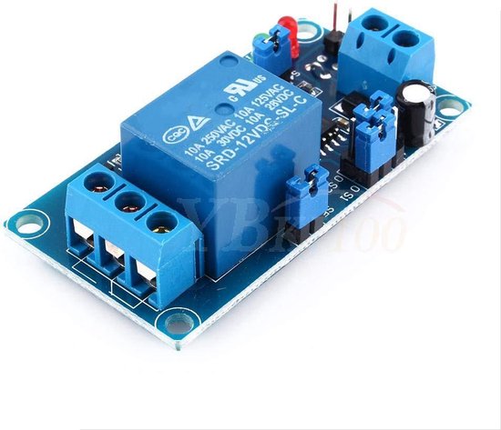 DC 12V Instelbare Timer Vertraging Turn OFF Module Timing Relais Tijdschakelaar 1~10sec Timer Vertraging Schakelaar Module