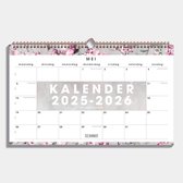 Hobbit - Maandkalender 2025-2026 - 1 maand op 1 pagina - Maandplanner - ±A3 (26,5 x 43,5 cm) - Kersenbloesem