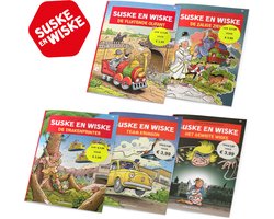 foto van Suske en Wiske - Voordeelbundel van 5 Suske en Wiske stripboeken - Nummers: 352, 353, 356, 357 en 358 - Stripboeken voor kinderen en volwassenen - Vakantieboek voor kinderen