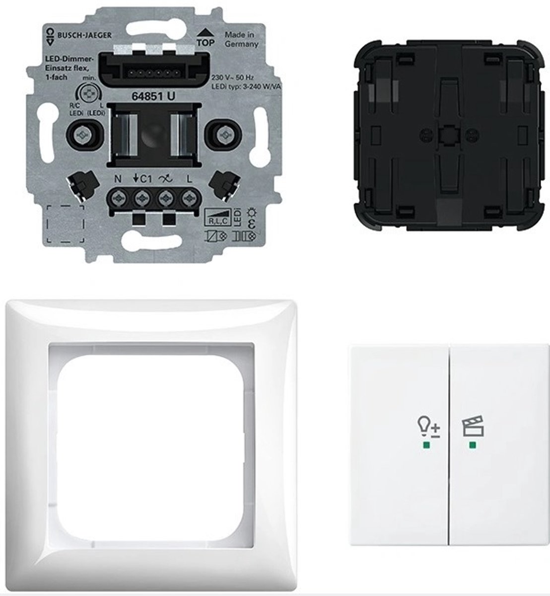 Busch Free@Home Draadloze Flex Dimmer Set Balans - 2CKA006200A0293 - E3YQ5