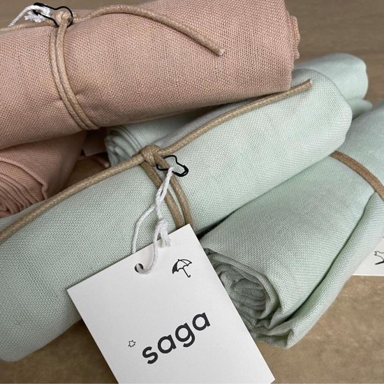 Saga Copenhagen - Hydrofiele doek Vidar 70x70cm Mint van Saga Copenhagen — afbeelding 2