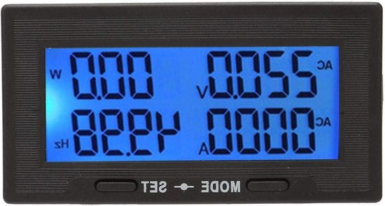 3-fase DIN-rail Voltmeter AC 390 Tot 500V Ampèremeter Automatische Overspanning Overstroombeveiliging Power Monitor(#2