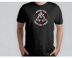 BIGFOOT GYM TRAIN LIKE A BEAST - T Shirt - GymLife - WorkoutMotivation - FitnessJourney - GymGoals - SportschoolLeven - FitnessReis - FitEnSterk - CardioDag